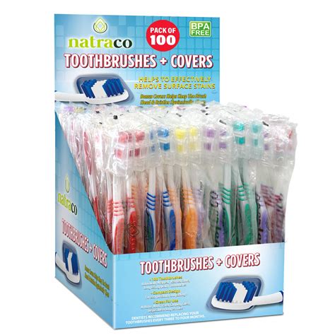 natraco Bulk Toothbrush Pack with Covers .
